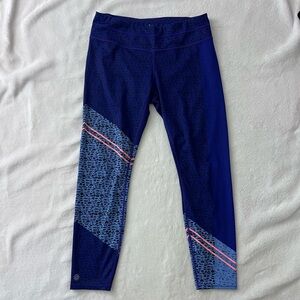 Athleta Leggings in Blue and Purple